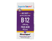 Superior Source NO SHOT Methylcobalamin B-12 1,000 mcg/ Folic Acid 400 mcg