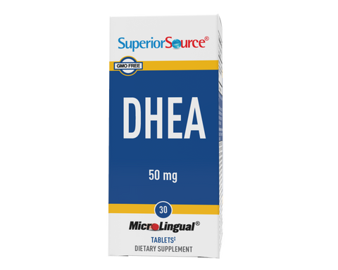 Superior Source DHEA Supplement 50mg (Multiple Sizes)