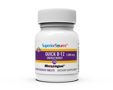 Superior Source NO SHOT Quick Energy Burst B-12 1,000 mcg