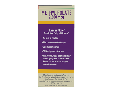 Superior Source Methylfolate 2,500 mcg