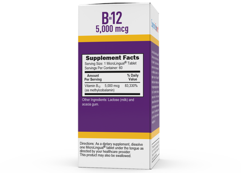 Superior Source NO SHOT Methylcobalamin B-12 5,000 mcg