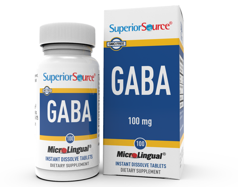 Superior Source GABA 100 mg Sublingual Instant Dissolve Tablets