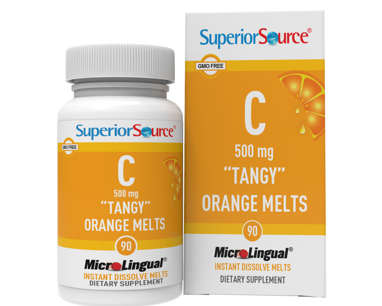 Superior Source Vitamin C 500 mg “Tangy” Orange Melts