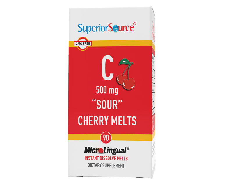 Superior Source Vitamin C 500 mg “Sour” Cherry Melts