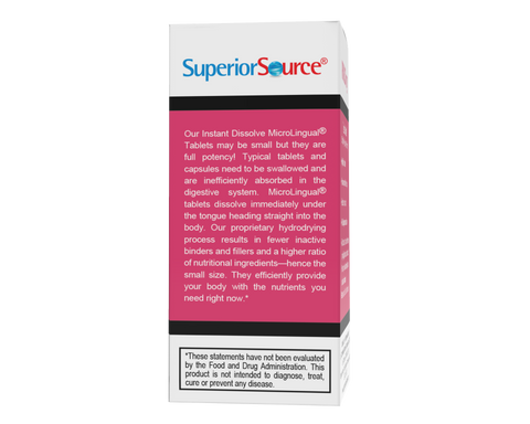 Superior Source Just Women Iron 30 mg with Vitamin C, B12 and Folic Acid