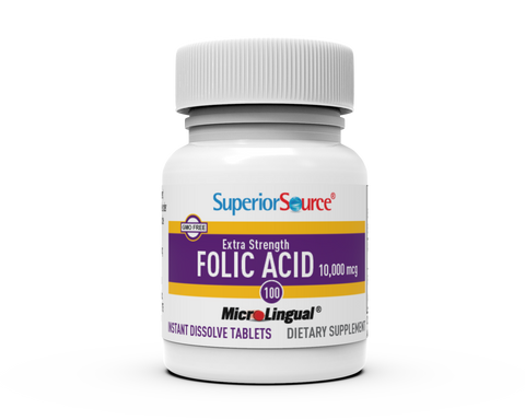 Superior Source Extra Strength Folic Acid 10,000mcg