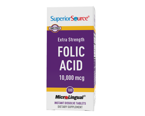 Superior Source Extra Strength Folic Acid 10,000mcg