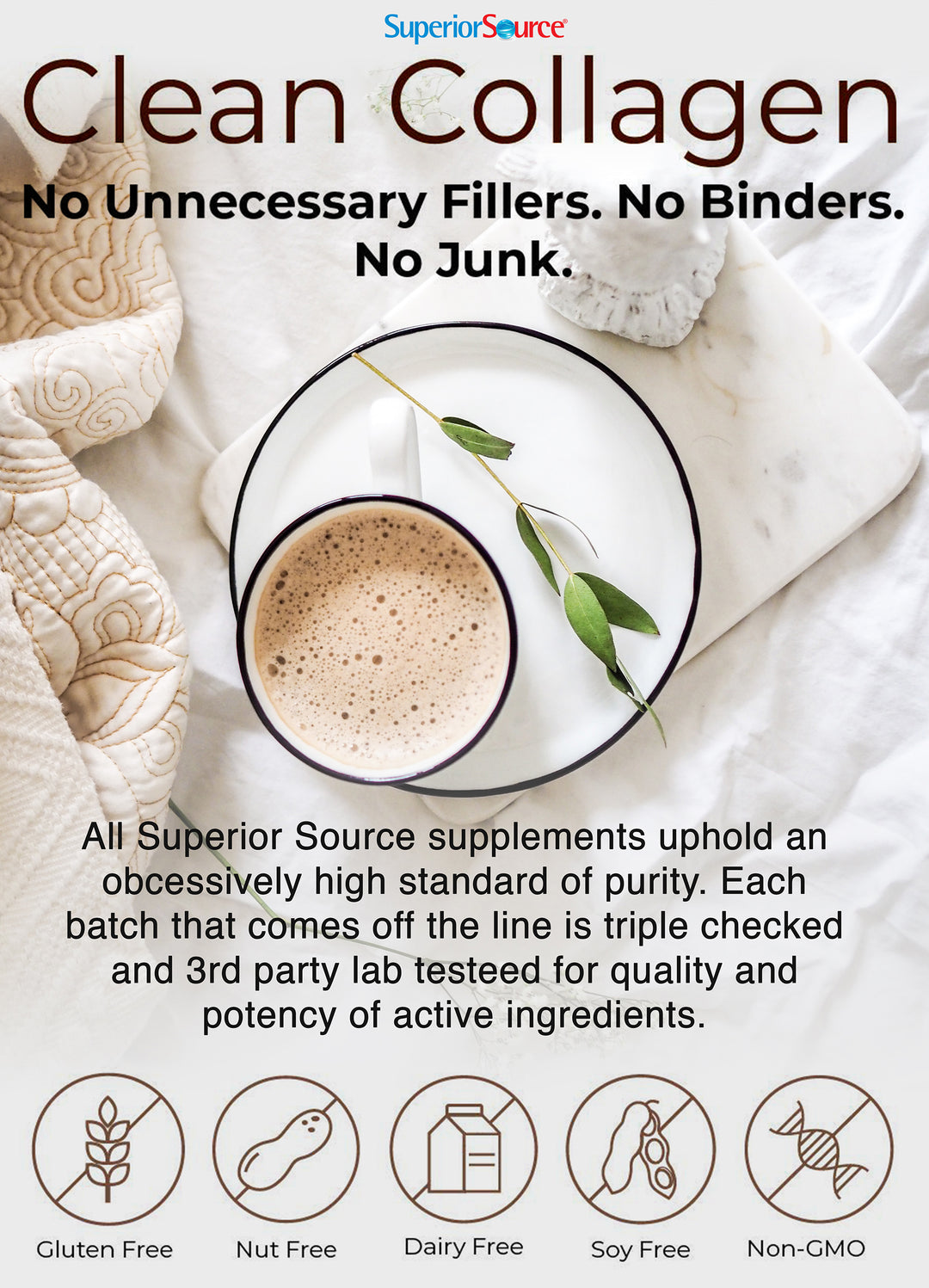 Superior Source Collagen Peptides Unflavored Mix 12.7oz
